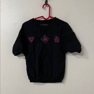 Kids Black and Pink Short Sleeve Tee 90’s vintage